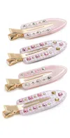 Emi Jay Popstar Clip Set Of 4 Strawberry Granita