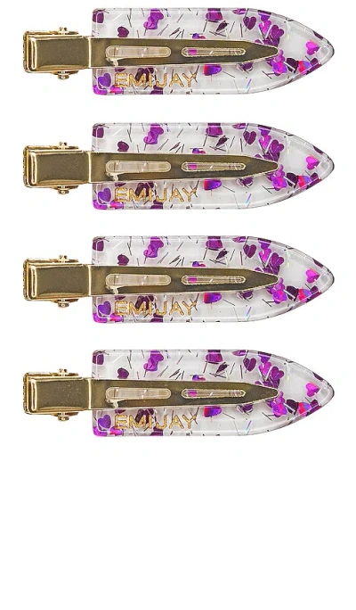 Emi Jay Popstar Clips In Metallic Gold