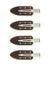 Emi Jay Popstar Clips Set In Brown