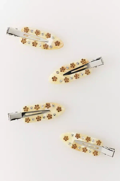 Emi Jay Popstar Clips, Set Of 4 In Sand