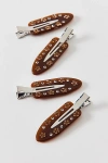 Emi Jay Popstar Creaseless Hair Clips Set In Coco Crepe, Women's At Urban Outfitters