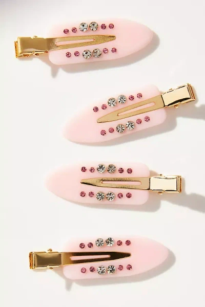 Emi Jay Popstar Creaseless Hair Clips, Set Of 4 In Pink