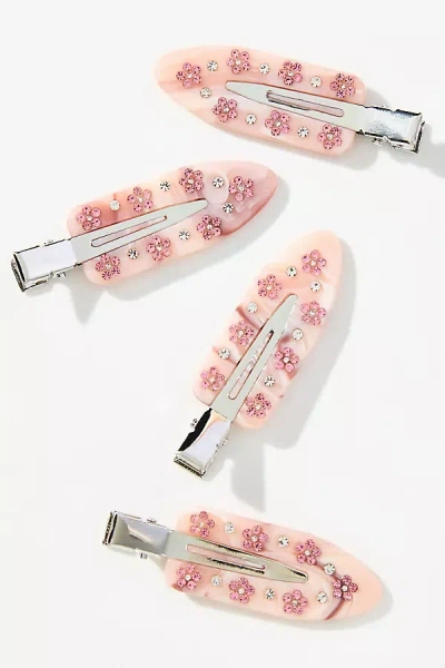 Emi Jay Popstar Hair Clips, Set Of 4 In Red