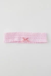 Emi Jay Ruffle Headband In Pink, Women's At Urban Outfitters
