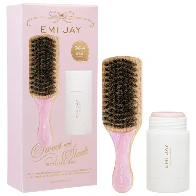 Emi Jay Sweet And Sleek Styling Gift Set With Angelstick And Mini Boar Bristle Brush
