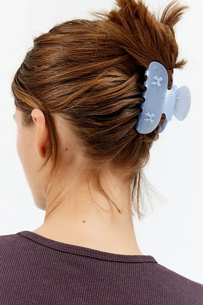 Emi Jay Sweetheart Claw Clip In Light Blue, Women's At Urban Outfitters