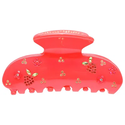 Emi Jay Sweetheart Hair Claw Clip In Berry Beach Club N/a/n/a In Red