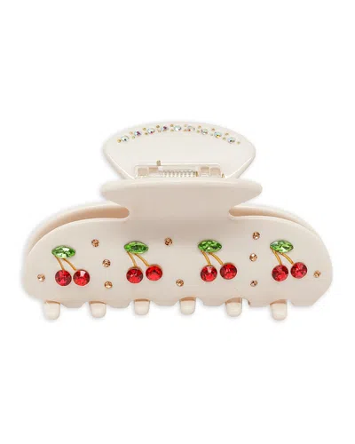 Emi Jay Sweetheart Hair Clip In Cherry Pie In White
