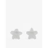 Emi Jay Womens Silver Tinsel Star-shaped Set Of Two Hair Clips