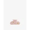 Emi Jay Womens Angel Dust Sweetheart Crystal-embellished Cellulose Acetate Hair Clip In Angel Dust