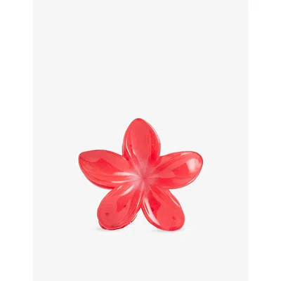Emi Jay Womens Superbloom Acetate Hair Clip Beach Club In Red