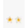 Emi Jay Womens Coconut Superbloom Set Of Two Acetate Hair Clips