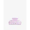 Emi Jay Womens Daisy Pink Picnic Sweetheart Crystal-embellished Cellulose Acetate Hair Clip