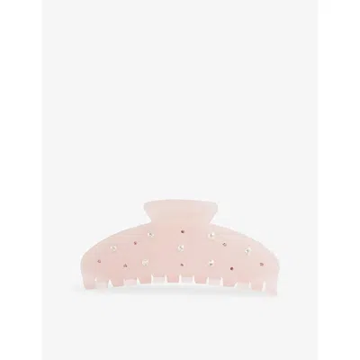 Emi Jay Womens Everyday Angel Big Effing Cellulose Acetate Hair Clip In Pink