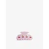 Emi Jay Womens Pink Cherry Pie Sweetheart Crystal-embellished Cellulose Acetate Hair Clip
