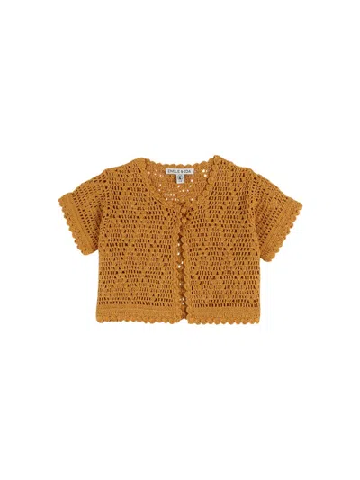 Emile And Ida Emile & Ida Cardigan Crochet In Beige