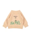 Emile Et Ida Émile Et Ida Newborn Girl Sweatshirt Sand Size 3 Cotton In Beige