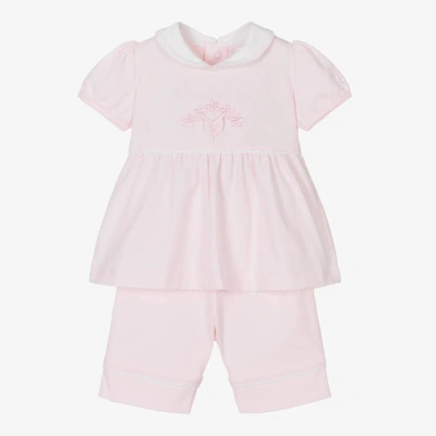 Emile Et Rose Baby Girls Pink Cotton Shorts Set