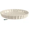 Emile Henry 11-inch Deep Tart Dish, 2.1 Quart In White