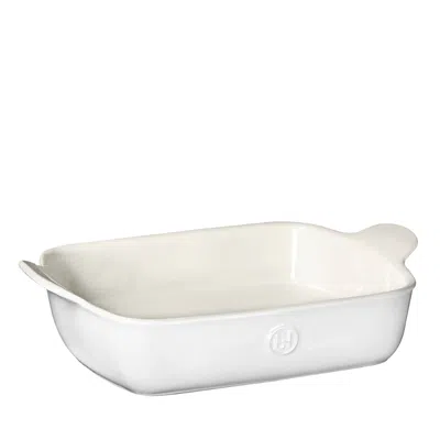 Emile Henry 11 Medium Rectangular Baker In White