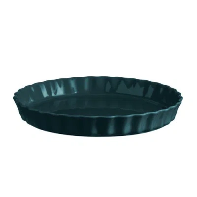 Emile Henry 11.6" X 1.6" Tart Dish In Ocean