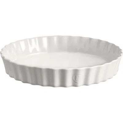 Emile Henry 12.6" X 2.2" Extra Large Deep Tart Dish In Flour
