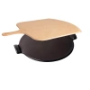 Emile Henry 14.5 Inch Pizza Stone & Peel Gift Set, Charcoal In Charcoal