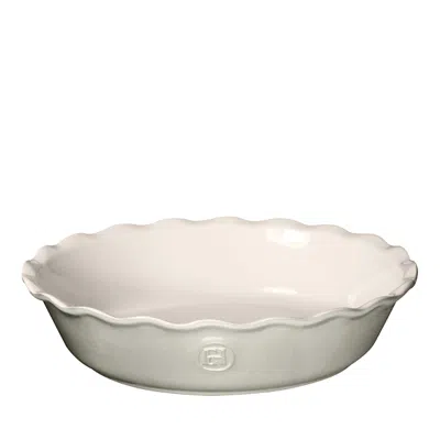 Emile Henry 9 Pie Dish In Pearl Gray