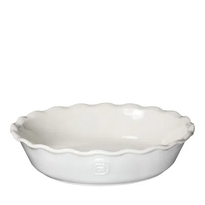 Emile Henry 9 Pie Dish In White