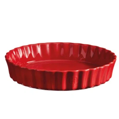 Emile Henry 9.5 Inch Deep Tart Dish In Burgundy