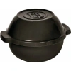 Emile Henry Bread & Potato Pot In Charcoal