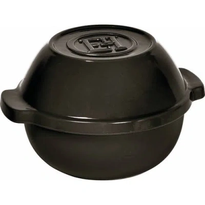 Emile Henry Bread & Potato Pot In Charcoal