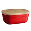 Emile Henry Bread Box In Red