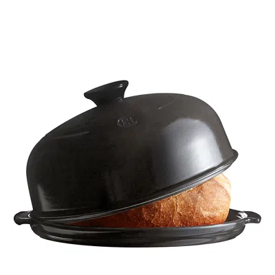 Emile Henry Bread Cloche In Charcoal