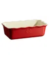 Emile Henry 10 Loaf Pan In Rouge