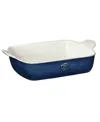 Emile Henry Ceramic 11" X 8" Rectangular Baking Dish In Twilight