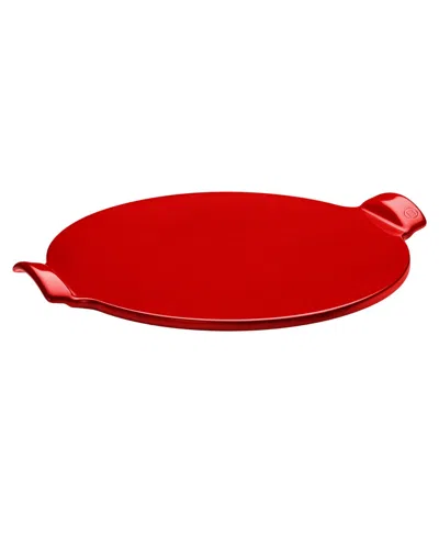 Emile Henry Ceramic 14.5" Pizza Stone In Burgundy
