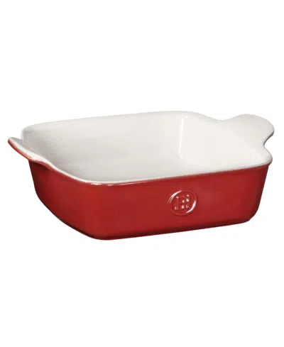 Emile Henry Ceramic 9" Square Baking Dish In Rouge