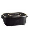 Emile Henry Ceramic Cheese Box In Black