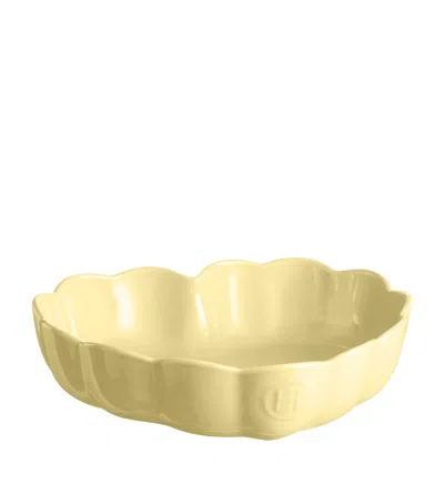 Emile Henry Ceramic Madeleine Heart Baking Dish In Yellow