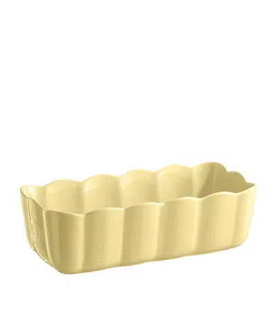 Emile Henry Ceramic Madeleine Loaf Dish In Yellow