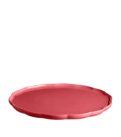 Emile Henry Ceramic Madeline Serving Plate In Pink