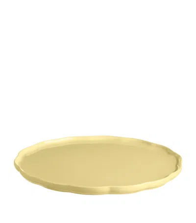 Emile Henry Ceramic Madeline Serving Plate In Yellow