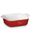 Emile Henry Ceramic Square Baking Dish In Rouge