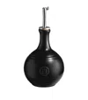 Emile Henry Ceramic Vinegar Cruet In Black