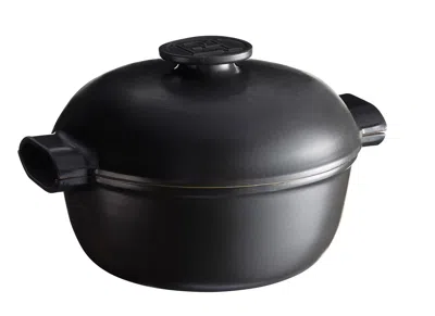EMILE HENRY DELIGHT 4.25 QUART ROUND DUTCH OVEN, SLATE