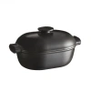 Emile Henry Delight 4.3 Quart Oval Dutch Oven, Slate In Slate
