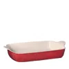 Emile Henry Extra Large Rectangular Baker In Rouge
