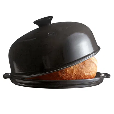 Emile Henry Flame Bread Cloche In Black
