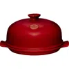 Emile Henry Flame Bread Cloche In Burgundy
